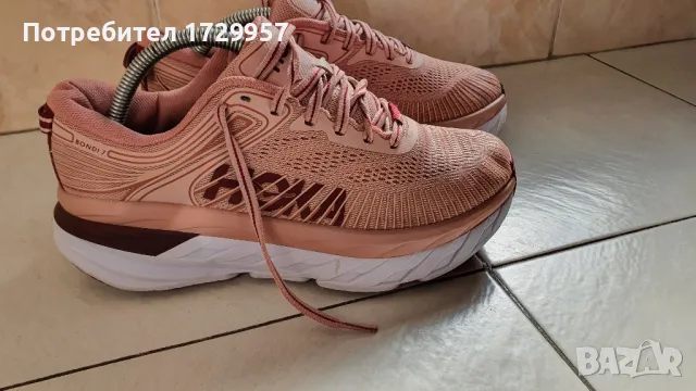 Hoka Bondi 7Misty Rose/Cordovan Номер-38, снимка 12 - Маратонки - 47676070