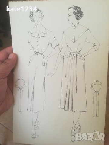 Графика. Ретро мода. Дизайнерски модели. Ръчно рисувани. Картина. Облекла. , снимка 9 - Антикварни и старинни предмети - 37542790