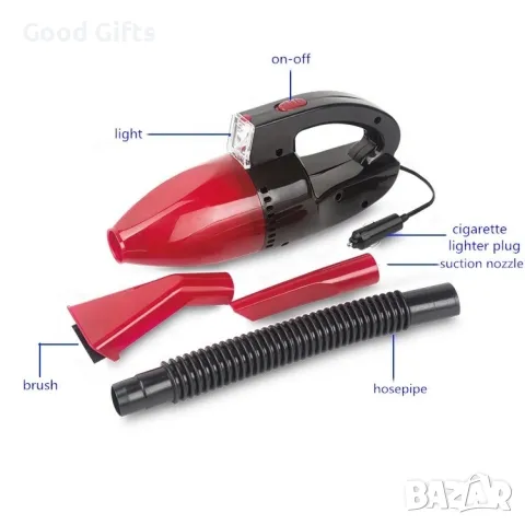 Компактна прахосмукачка за кола CAR VACUUM CLEANER, снимка 7 - Аксесоари и консумативи - 47508408