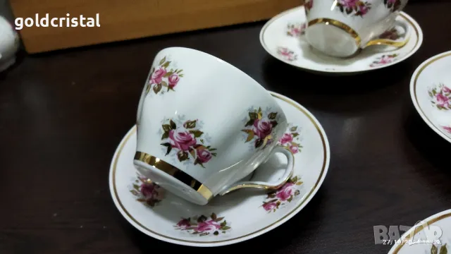 Стар руски порцелан чаши за чай , снимка 3 - Антикварни и старинни предмети - 47739424