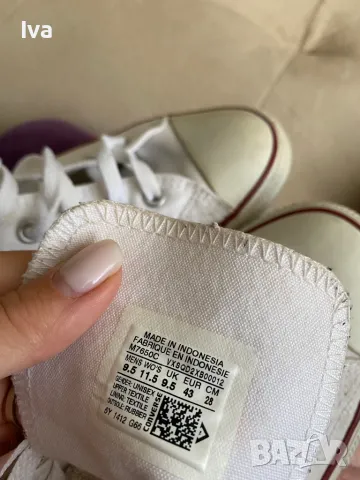 Мъжки кецове Converse бели , снимка 2 - Кецове - 47327992