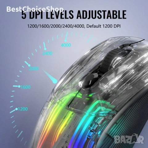 Гейминг безжична мишка ATTACK SHARK X2 Pro с зарядна станция, снимка 12 - Клавиатури и мишки - 53365605