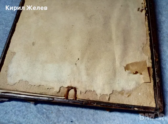 СТАРА ПРАВОСЛАВНА ИКОНА ПРЕСВЕТА БОГОРОДИЦА с МЛАДЕНЕЦА с КРАСИВА БАКЕЛИТЕНА РАМКА 47632, снимка 10 - Антикварни и старинни предмети - 47908855