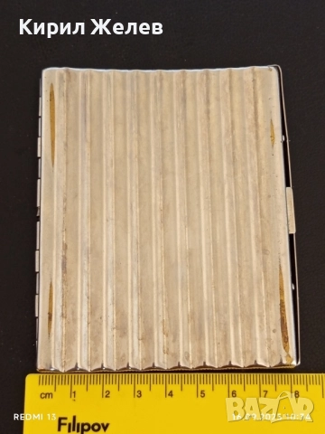 Ретро метална посребрена табакера рядка за КОЛЕКЦИЯ ДЕКОРАЦИЯ 51086, снимка 9 - Други ценни предмети - 51729525