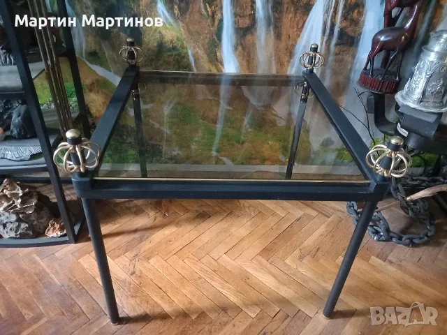Тръбна Маса с Месинг, снимка 4 - Антикварни и старинни предмети - 56449011