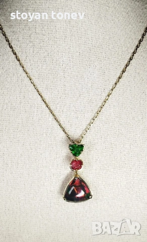 Black Opal Pendant – реверсивен медальон с невероятен черен опал! , снимка 5 - Колиета, медальони, синджири - 54085849