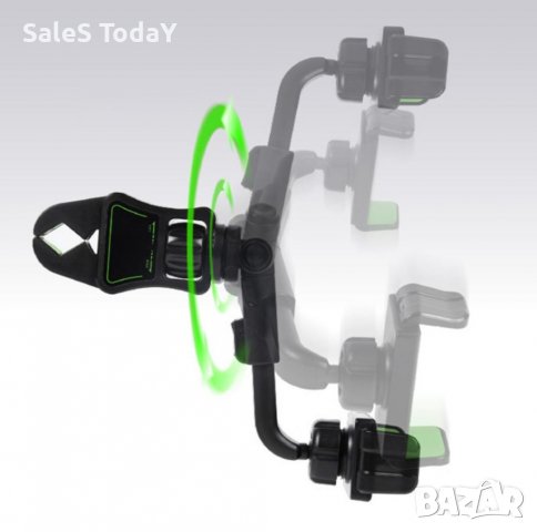 Стойка за телефон за огледало, 360, за кола, за огледало, сенник, снимка 5 - Аксесоари и консумативи - 37379499