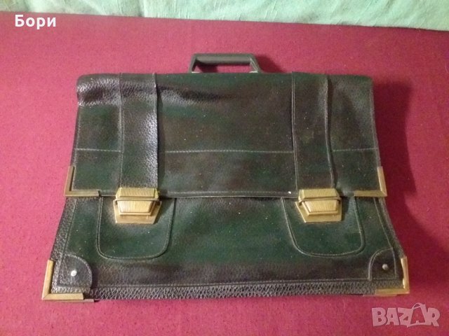 Стара кожена българска чанта, снимка 2 - Други ценни предмети - 34388650