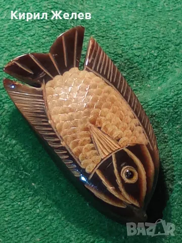 ИЗЯЩНА МИНИ СКУЛПТУРА от РОГ РИБА ШАРАН Стара ФИНА ХУДОЖЕСТВЕНА РЪЧНА МАЙСТОРСКА РАБОТА УНИКАТ 47080, снимка 15 - Колекции - 46774724