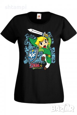 Дамска тениска intendo Legend Of Zelda,Игра,Гейм,Геймър,Подарък,Изненада,Повод,Празник,Събитие,Развл