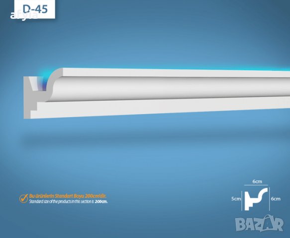 Профили от стиропор за LED ОСВЕТЛЕНИЕ - 3