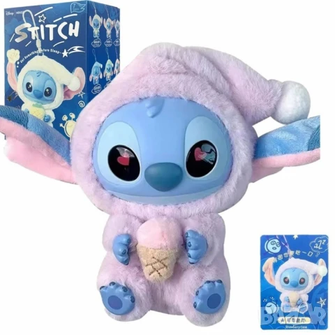 Сладка изненада с Miniso Stitch в пижама – колекционерска фигурка 15 см, снимка 3 - Плюшени играчки - 51024886