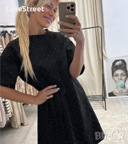 Дамски Рокли с Камъни 🤍, снимка 3 - Рокли - 52583210