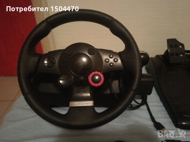 Волан Logitech GT Driving Force , снимка 2 - Джойстици и геймпадове - 52472078