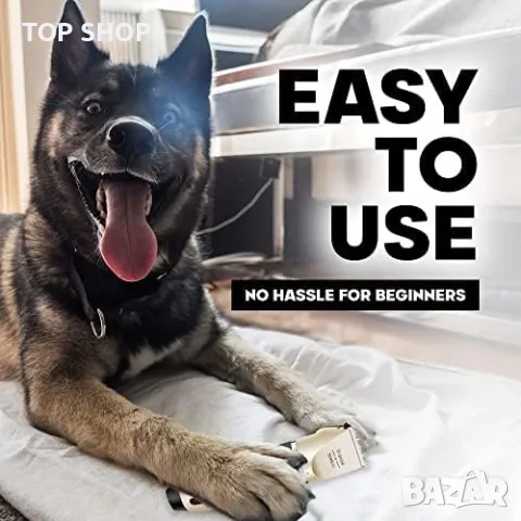 Нов Комплект Професионална безшумна акумулаторна машинка за подстригване на кучета, снимка 5 - За кучета - 49589191