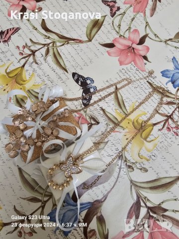 Дамски Бижута в Златист Цвят - Неръждаема Стомана , снимка 11 - Колиета, медальони, синджири - 44436802