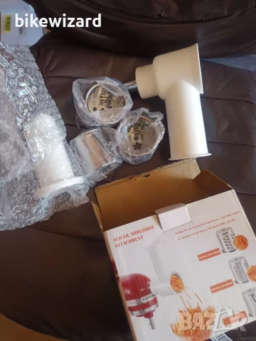 Накрайник ренде с три приставки за KitchenAid SM-50/50BC/50R НОВО, снимка 3 - Миксери - 50998453