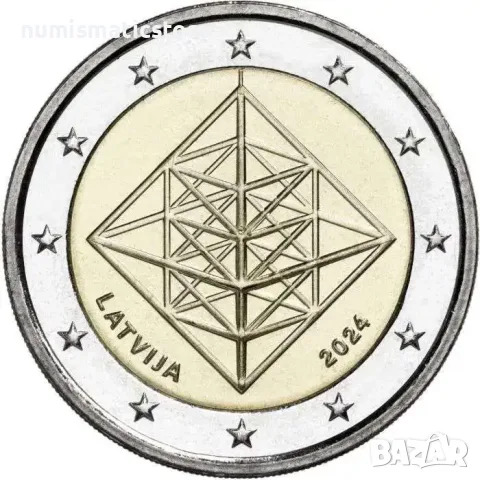 Латвия 2024 – 2 евро - Пузурис - Строу Мобил UNC