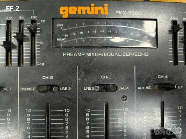 Миксер Смесителен пулт GEMINI PMX-3000, снимка 3 - Ресийвъри, усилватели, смесителни пултове - 44328367