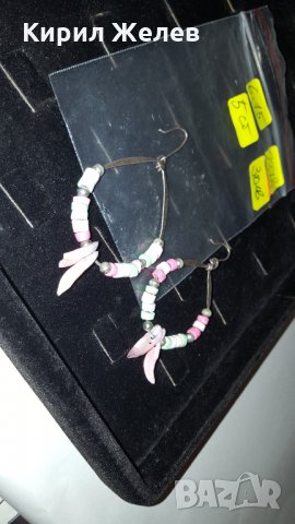 АРТ ХЕНД-МЕЙД ОБЕЦИ СРЕБРО 925 СРЕБЪРНИ ОБЕЦИ с КАМЪНИ и СЕДЕФ 2378, снимка 6 - Обеци - 30274749