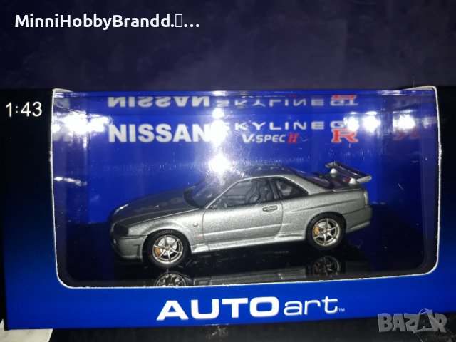 NISSAN  SKYLINE GT-R,R-34 V-spec // AUTOart. 1.43 . Top Model.!!!
