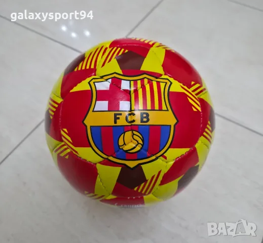 Топка Барселона червено жълта с голямо лого 2027 топка Barcelona 