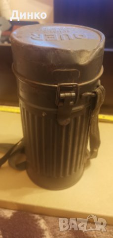 Немска кутия за противогаз от ВСВ Луфтшуц оригинал., снимка 2 - Антикварни и старинни предмети - 40244642