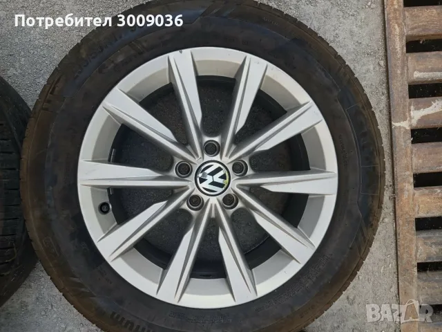 Оригинални алуминиеви джанти Volkswagen 17'' 5x112 7J ET43, снимка 2 - Гуми и джанти - 56105753