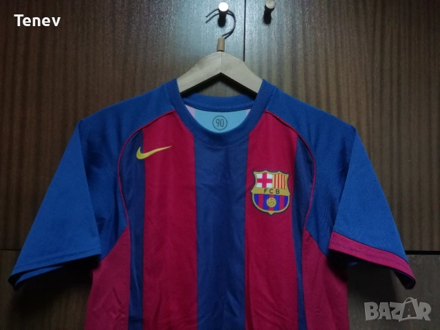 Barcelona #30 Lionel Messi 2004 2005 Nike Home оригинална тениска фланелка Меси Барселона екип , снимка 4 - Тениски - 52777177