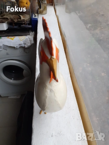 Страхотен метален петел - фигура - статуетка, снимка 4 - Антикварни и старинни предмети - 53335756