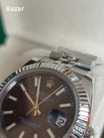 Rolex Datejust 41mm Автоматичен Часовник Пълен Комплект, снимка 8 - Мъжки - 53299216