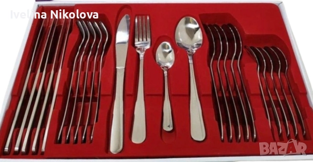 Прибори за хранене 24ч. Bohmann, кутия, неръждаема стомана