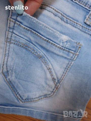 MISS TWO Jeans къси дънки с накъсан ефект ХS, снимка 8 - Дънки - 29851113