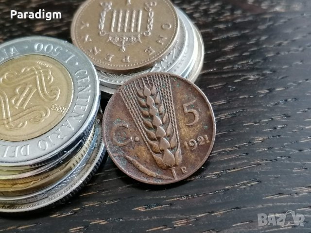 Монета - Италия - 5 чентесими | 1921г.