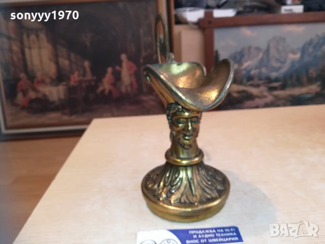 кана-горна част-мед/месинг-19х19х9см-внос холандия, снимка 10 - Колекции - 30474536