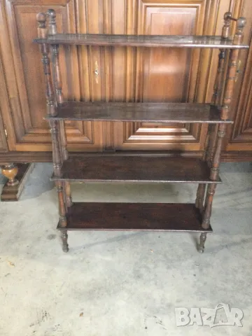 Стара етажерка за книги , снимка 2 - Антикварни и старинни предмети - 49774734