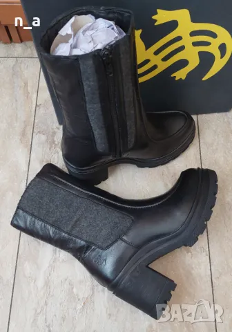 Боти Salamander 38 номер, естествена кожа, снимка 10 - Дамски боти - 49026327