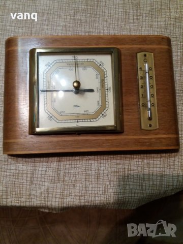 Стар немски барометър+термометър