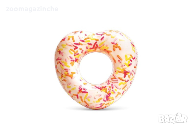 Надуваем пояс Intex Donut Heart Tube, 104 х 99см, снимка 1 - Басейни и аксесоари - 44587271