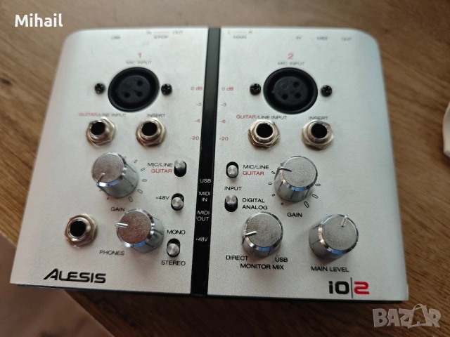 Alesis iO2 2 канален usb аудио интерфейс, снимка 2 - Други - 54233832