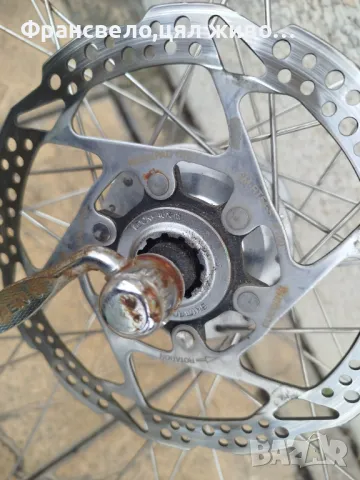 28 цола динамо капла за велосипед колело с диск център лоок 160, снимка 2 - Части за велосипеди - 48440349