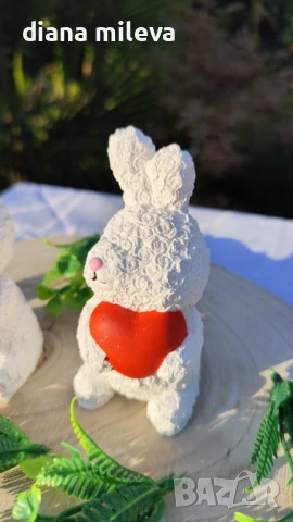 Гипсокерамични Зайчета!, снимка 7 - Декорация за дома - 50748818