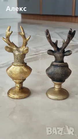 Бюстове елени– джентълмени:)– 14см, снимка 5 - Колекции - 48071241