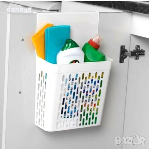 1883 Закачащ се органайзер за кухненски шкаф кошче за закачане, снимка 4 - Органайзери - 31410111