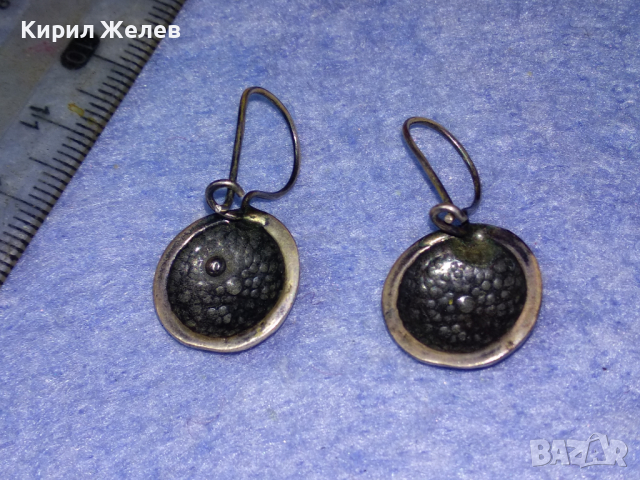 СТАРИ ОРНАМЕНТИРАНИ ЛАКИРАНИ СРЕБЪРНИ РЕТРО ОБЕЦИ ВИСОКА ПРОБА СРЕБРО РЪЧНА МАЙСТОРСКА РАБОТА 43204, снимка 5 - Антикварни и старинни предмети - 44707315