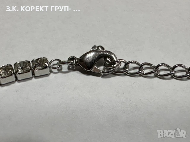 Комплект колие и обеци с кристали Swarovski, снимка 4 - Бижутерийни комплекти - 50842348