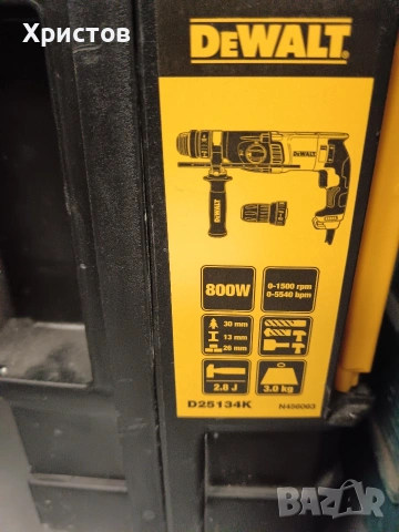 Електрически перфоратор DeWalt D25134K.  , снимка 4 - Перфоратори - 54051104