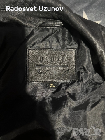 Рокерско яке естествена кожа, снимка 5 - Якета - 52860882