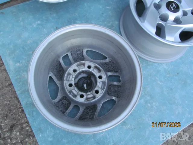Оригинални Алуминиеви джанти за Hyundai Terracan - 6 x 139,7mm, централен отвор 106,1 mm, ET 25, снимка 6 - Гуми и джанти - 55825787
