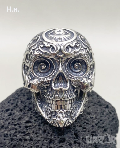 Масивен Сребърен пръстен, снимка 2 - Пръстени - 54117466